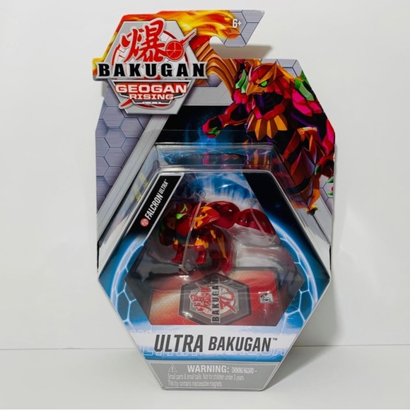 🆕 Bakugan Ultra Falcron 3” Geogan Rising Collectible Action Figure/Trading Card - Picture 5 of 7